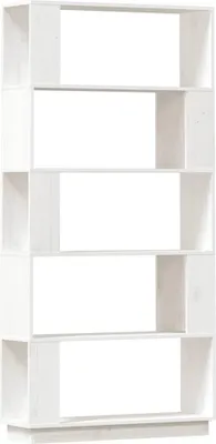 Obrázek produktu pro vidaXL Regál na knihy / rozdělovač místností bílý 80x25x163,5 cm Masivní borovicové dřevo