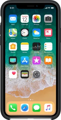 Produktbild von Apple MQT12ZM/A, Hauthülle, Apple, iPhone X, 14,7 cm (5.8"), Schwarz