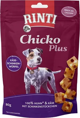Produktbild von Rinti Chicko Plus Käse-Schinken 12 x 80 g