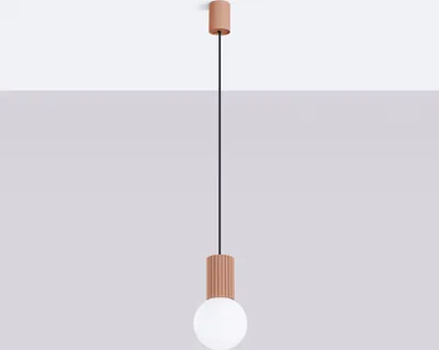 Produktbild von Pendelleuchte HALO 1 mokka 1xG9 8W Aluminium/Glas 120x12x12cm Sollux Lighting