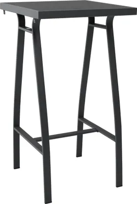 Produktbild von Garten-Bartisch Schwarz 60×60×110 cm Hartglas