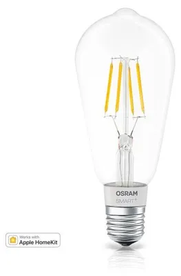 Produktbild von Osram Smart + Filament Edison, Intelligentes Leuchtmittel, Bluetooth, LED, E27, Warmweiß, 2700 K