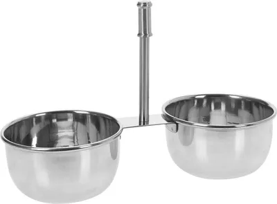 Zdjęcie produktu dla Excellent Houseware Podwójna sosjerka ze stali nierdzewnej (21 x 9 x 14,5 cm)