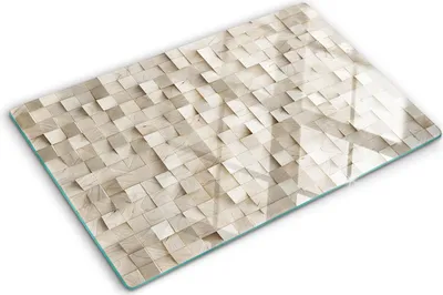 Obrázek produktu pro Kryt varné desky – Kryt na indukční desku – Ochranná skleněná deska – 80x52 cm– Skleněné ochranné desky na sporák –Tvrzené sklo –Dřevo