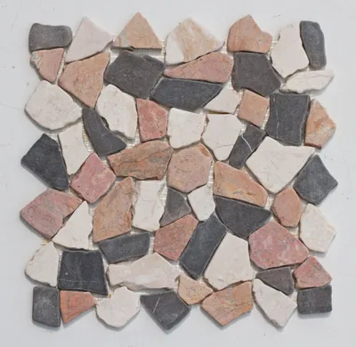 Produktbild von M-015 Mosaikfliesen Stein Marmor Bruchstein - Naturstein Fliesen Lager Verkauf Stein-Mosaik Herne NRW