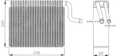 Produktbild von NRF Verdampfer, Klimaanlage  36050