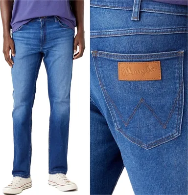 Produktbild von WRANGLER, Herren Jeanshosen, Straight fit, GREENSBORO, W31 L34, Blau, Jeans, baggyjeans, buggy