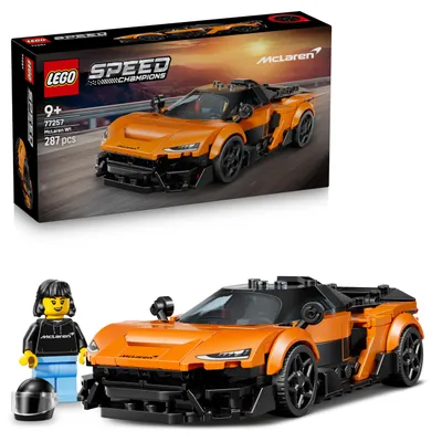 Image de LEGO Speed Champions 77257 McLaren W1 - Voiture jouet orange pour garçons et filles à partir de 9 ans