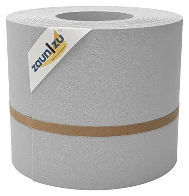 Produktbild von ® Sichtschutzstreifen zaun|zu PREMIUM 26m Rolle PP Zaunblende für Doppelstabzaun Lichtgrau, 26m