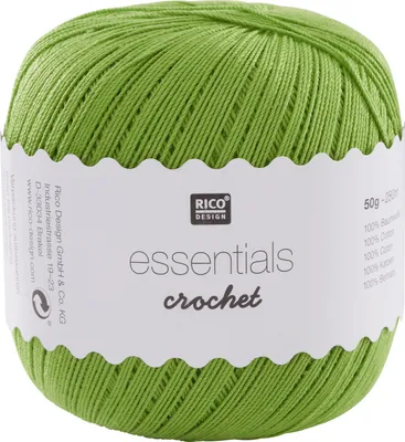 Produktbild von Rico Design Essentials Crochet, 50 g Hellgrün