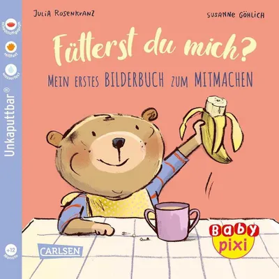 Produktbild von Baby Pixi (unkaputtbar) 76: Fütterst du mich?: Mein erstes Bilderbuch zum Mitmachen | Ein Baby-Buch zum Thema Essen ab 12 Monaten (76)
