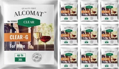 Zdjęcie produktu dla Środek klarujący ALCOMAT CLEAR-G do wina i soków Środek klarujący do 30 l, 10 sztuk