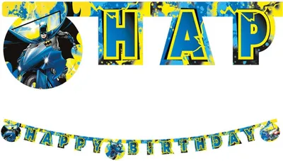 Produktbild von BATMAN-Girlande für Geburtstagsparty, 200 cm
