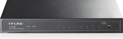 Obrázek produktu pro TP-Link JetStream TL-SG2008, Řízený, L2/L2+, Gigabit Ethernet (10/100/1000), Montovatelné na zeď