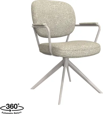 Produktbild von LABEL51 Esszimmerstuhl Basel - Natur - Bouclé - 2er-Set