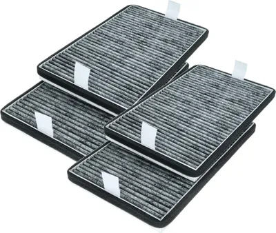 Produktbild von vhbw 4x Aktivkohlefilter kompatibel mit Miele DA 3566, DA 2360, DA 3568, DA 2690, DA 2698, DA 2390, DA 2660, DA 3560, DA 3560-60 Dunstabzugshaube