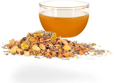 Produktbild von tea4chill Tee / Früchtetee Pfirsich Lavendel, 100g Beutel
