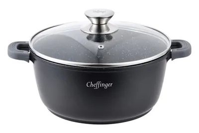 Produktbild von Cheffinger Bratpfanne/ Tiefe Pfanne mit Deckel -28cm