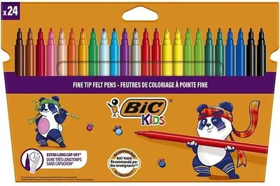 Produktbild von Visa-Filzstifte, 24 Farben – BIC