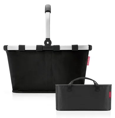 Produktbild von reisenthel Einkaufskorb Korb carrybag schwarz carry bag BK7003 + Organizer schwarz