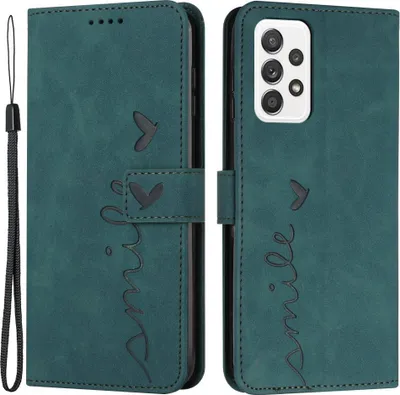 Produktbild von Samsung Galaxy A33 Hülle - Coverup Smile Klapphülle - Grün