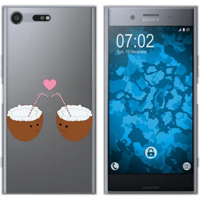 Produktbild von PhoneNatic Case kompatibel mit Sony Xperia XZ Premium Silikon-Hülle Sommer Coconuts M3