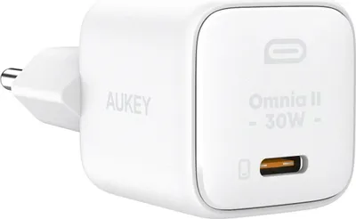 Produktbild von Aukey Wandladegerät Gan Usb-C, Pd 30W, Weiss