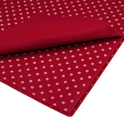 Produktbild von Bastelfilz mit Tupfen 30x40cm Dekofilz Filzplatten Filzstoff 1mm, dunkelrot