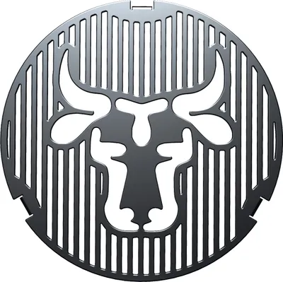 Produktbild von Grillring 80 cm + Grilleinsatz ø 20cm + Auflageleiste | Rund | Stahl | Plancha, Größe:80er Grillring + Grilleinsatz + Auflageleiste