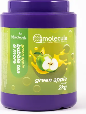 Produktbild von Popping Boba I Molekularer Kaviar Bubble Tea, Bubbles, Bubble tea Perlen 2kg I Apfel