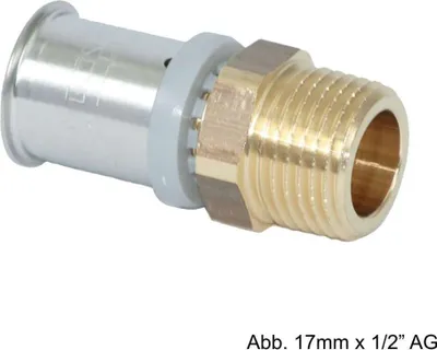 Produktbild von ROTH WERKE Roth, Übergangsnippel, 25 mm, 1" AG, Messing, 1 Stk.
