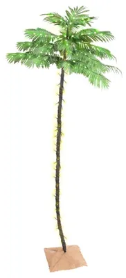 Produktbild von vidaXL Künstliche Palme mit 252 LEDs Warmweiß 400 cm