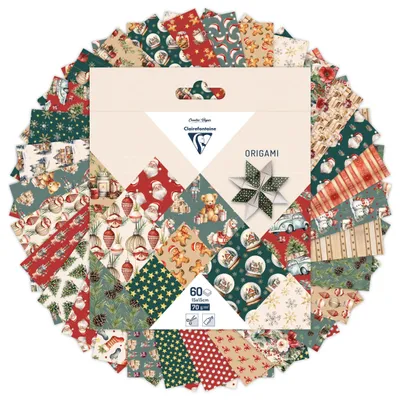 Produktbild von Clairefontaine 5x Origami 60Bl 15x15 70g Weihnachten 95639C