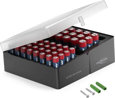 Produktbild von ANSMANN Batteriebox für 56 Batterien mit 32x Micro AAA / 20x Mignon AA