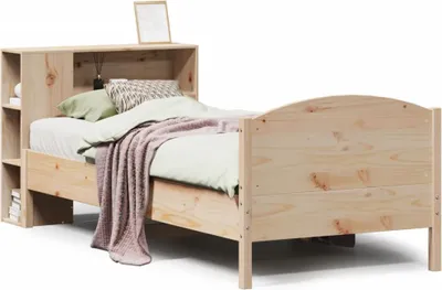 Obrázek produktu pro vidaXL Regálová postel bez matrace 75x190 cm z masivního borovicového dřeva