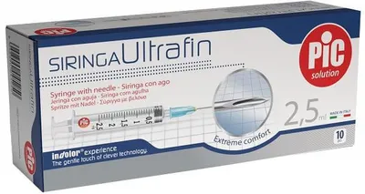 Immagine prodotto di Siringa Ultrafin 2,5 Ml Gauge 23 1/4 10 Pezzi