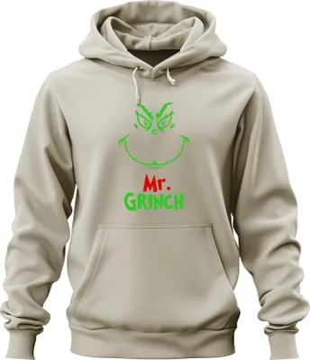 Produktbild von Mr. Grinch Weihnachten Lustig Weihnachtsgeschenk Grinchfan Retro Uni Hoodie Kapuzenpullover, Natur, S