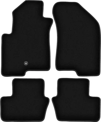 Immagine prodotto di Tappetini in velluto per Jeep Compass MK49 (2007-2017, SUV) neri, set 4 pz, con fissaggi
