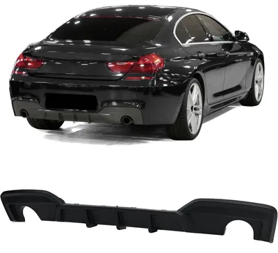 Produktbild von Heckdiffusor Diffusor Hinten SCHWARZ MATT für BMW 6er F12 F13 F06 / 640d 640i