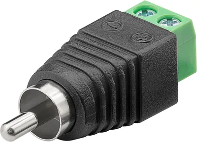 Produktbild von GOOBAY Terminal Block 76740, 2-pin auf Cinch-Stecker