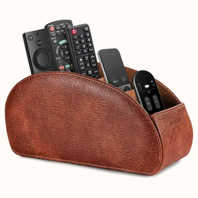 Immagine prodotto di Omgoods - Portaradio in ecopelle con 5 scomparti per accessori da ufficio
