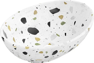 Immagine prodotto di Mexen Elza lavabo da appoggio 40 x 33 cm, pietra bianca terrazzo - 21014083