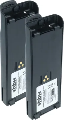 Produktbild von vhbw 2x Akku Ersatz für Motorola NTN7143A, NTN7143, FuG11b, NTN7143R, NTN7143CR, NTN7143B für Funkgerät, Walkie Talkie (1200 mAh, 7,4 V, Li-Ion)