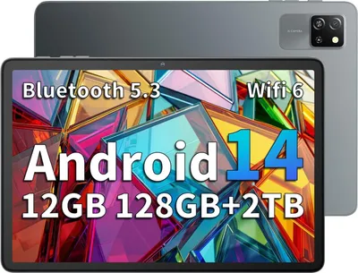 Produktbild von Blackview Tab60 WiFi Tablet 10 Zoll PC Android 14, 12GB (4+8Extension) RAM + 128GB ROM (2TB TF), Octa Core 6, 1280 x 800 HD, Widevine L1, 5100mAh,