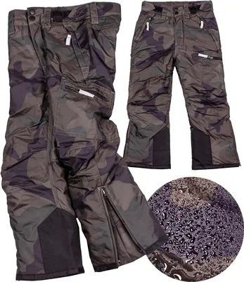 Productafbeelding van FIRI kinderski broek, wintermodel, geïsoleerd, waterdicht, groen, maat 146