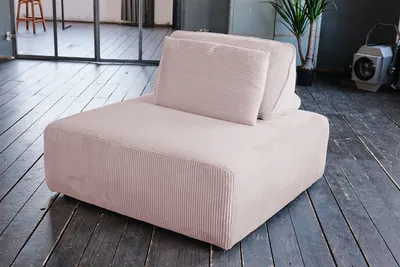 Produktbild von KAWOLA Hocker WIOLO SOFT Polsterhocker mit Rückenkissen Cord rosa