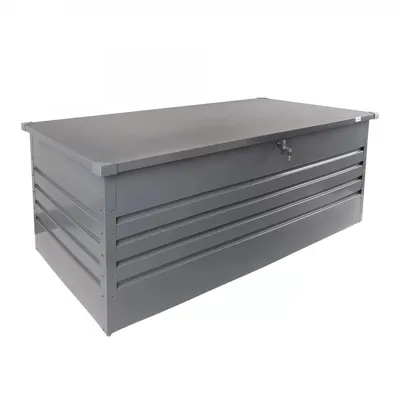Produktbild von Gartenbox Metall - Kissenbox - Auflagenbox - Truhe mit Deckel 400 L