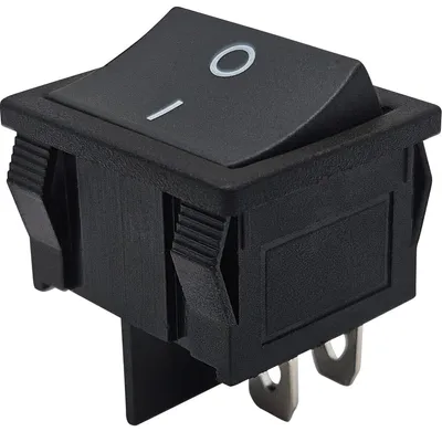 Produktbild von ProRide Wippschalter ON/OFF KCD5-202, 2-polig, 250 V/6 A, Schwarz
