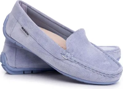 Produktbild von Damen Mokassins Blau Wildleder Morreno 36