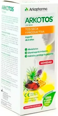 Zdjęcie produktu dla Arkopharma Arkotos Suchy produktywny kaszel 182 ml